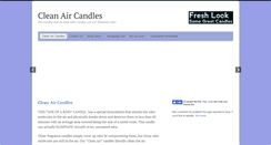 Desktop Screenshot of cleanaircandles.com